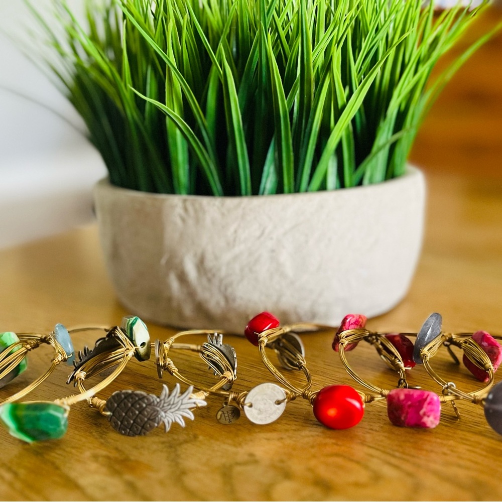 All 7 included!  Bourbon and Bowties bracelets